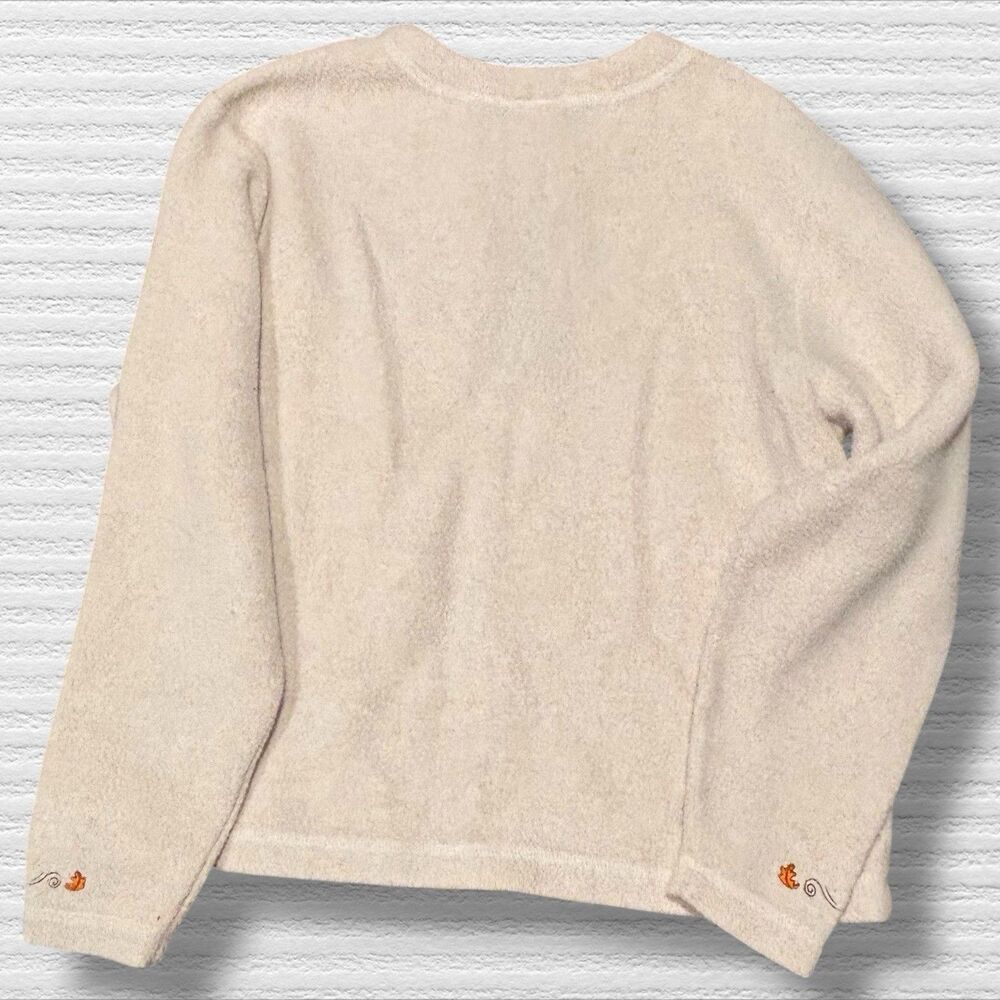 Vtg 90s Disney Catalog Winnie the Pooh Tigger Fall Fleece Henley Sweatshirt S - Picture 10 of 11